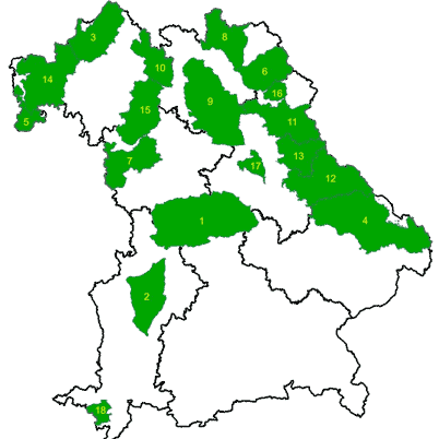 Naturparke in Bayern Naturparke in Bayern