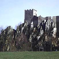 Pfahl bei der Burgruine Weißenstein