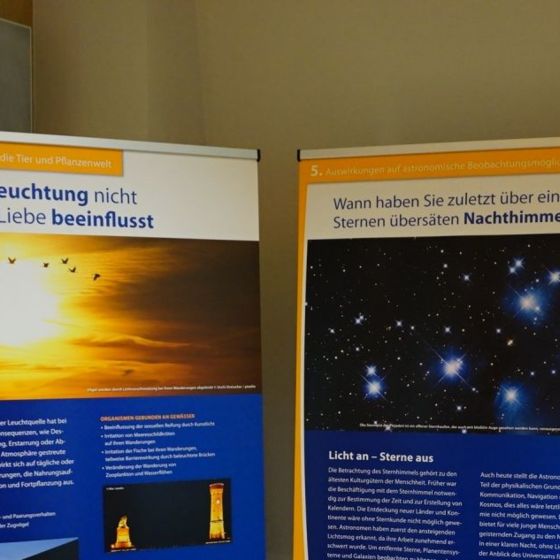 Mobile Ausstellung „Lichtverschmutzung“